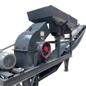 3ton Portable Diesel Rock Crusher Small Powder Hammer Crusher Multi-purpose Rock Ore Hammer Crusher Sand Making Machine