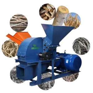 WEIWEI Wood Sawdust Mill Wood Crusher Hammer Mill Forestry Machinery with High Efficiency