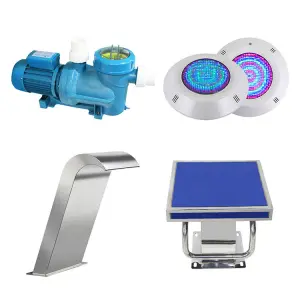 Fenlin Full Set Pool Cleaning Tools Accessories Efficient Swimming Pool Maintenance Water Descent Massage Spa Pump Made Acrylic