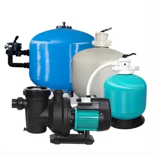 Sand Filter Filtration Pump Combo Fiberglass Automatic Backwash Pool Equipment & Accessories Swimming Pool Sand Filter