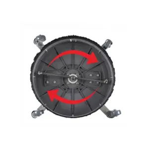 18 Inch Plastic Roof Cleaner Concrete Brush Industrial High Pressure Hard Surface Cleaner