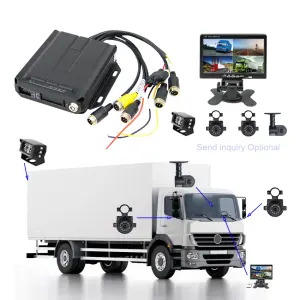 4G 1080P Truck HD Vehicle Monitoring 4 Channel DVR Video Recorder H.264