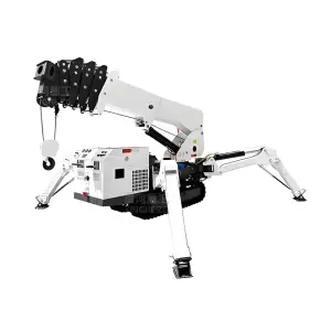Indoor Outdoor Mini Portable Crawler Crane 1/2/3/5 Ton Remote Control Automatic Telescopic Boom Spider Crane