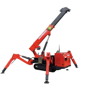 Spider Cranes 3ton 5ton Remote Control Spider Crawler Crane Fly Jib Cran Electric Crane Spinnenkran