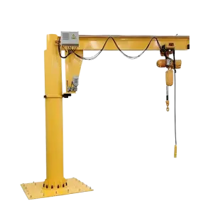 Workshop 360 Degree Electric Jib Crane Mobile Wall Mounted Slewing Cantilever Crane 500kg 1 Ton 2 Ton 5 Ton Provided by Sea 50KN