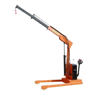 Customized 360degree Cantilever Rotating Electric Walking and Handling Small Cranes Fully Electric Hydraulic Portable