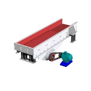Mini Linear Vibrating Core Grizzly Hopper Feeder with Motor Powder Vibrating Core Vibrating Grizzly Hopper Feeder