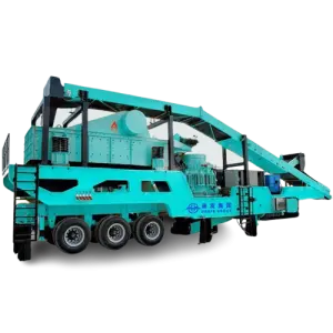 HANFA Wheeled Mobile Stone Impact Crusher with Screen Feeder Quarry Impact Crusher Machine for Crushing Stone for Mining