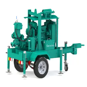 High-Pressure Diesel Water Pump for Irrigation & Sewage Air & Oil Pump with High Water Pressure EnginePowered