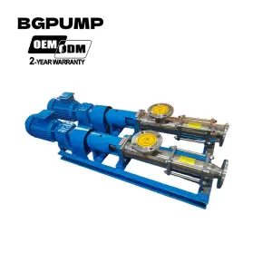 High Pressure Single Screw Pump for Sewage Sludge Polymer Chemicals Dosing Oily Water Viscous Liquids Mono Screw Pump