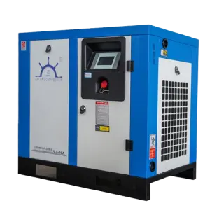 10HP 7.5KW 230V 60Hz 3-Phase Variable Speed Frequency Rotary Screw Air Compressor 39cfm Pressure 120 psi Air Compressed System