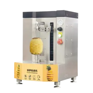 Commercial Fully Automatic Desktop Melon Fruit Vegetable Cantaloupe Pineapple Mango Coconut Breadfruit Peeler Peeling Machine