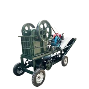 PE250X400 diesel Jaw Crusher Mining Portable Mobile Mini Rock Jaw Crusher Machine With Vibrating Screen
