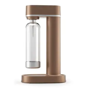 Gas-Powered Manual Cold Soda and Sparkling Water Maker Machine Plastic Home Desktop Installation No Electricity Required