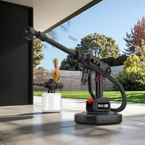 Wireless 21V High-Pressure Water Gun Rechargeable ABS Electric Brushless Car Washer Home & Car Boost with Lithium Battery