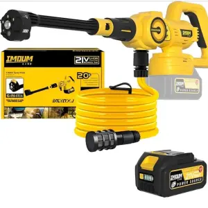 Cordless Electric Pressure Washer Powerful High Pressure Washer Gun for Washing Ground With 6-In-1 Nozzle