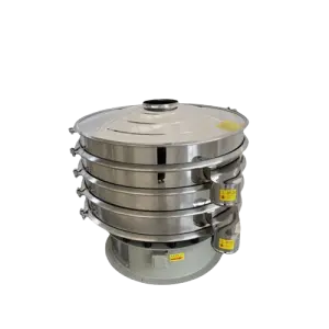 Flour Vibrating Separator Screen Sieve Shaker Washing Pepper Nickel Hemp Fiber Powder Circular Sieving Machine