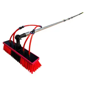 Solar Panel Cleaning Brush Water Washing Photovoltaic Tool Build with Battery and Water Pump Water Spray Washer