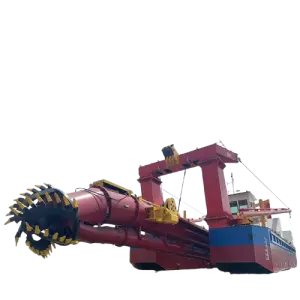 Cutter Suction Dredger for Gold Mining Lake Sand Dredging Machine with Gearbox Motor Pump & Engine Core Components for
