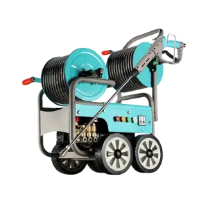 220V 1.8KW High-Pressure Sewer Dredge Cleaning Machine Large Flow Drain Cleaner for Optics Industry Home Pipelines