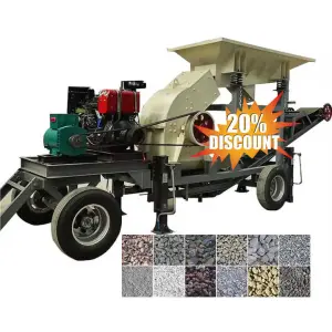 Crushing Machine Portable Small Mini Mobile Jaw Crusher With Popular