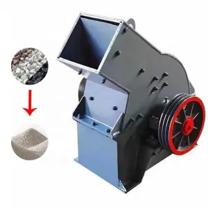 Adjustable Hammer Crusher Glass Bottle Pulverizer