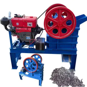 Small Portable Rock Stone Crushing Machine Granite Basalt Marble Mini Crusher Mobile Jaw Crusher Diesel Engine