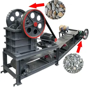 Aggregate Stone Crusher Machinery 3tph Small Diesel Pe150x250 Jaw Crusher With Conveyor Belt