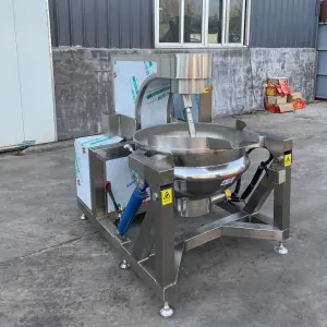 Industrial Electric/Gas Heating Planetary Cooking Mixer Candy Sugar Sauce Making Machine Jacketed Kettle with Agitator