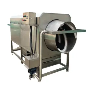 Sweet Potato Sludge Removal Drum Cleaning Machine Brush Cleaning Surface Mud Stains Food Bag Flip Cleaning Machine