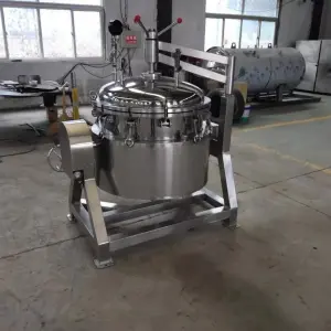 Industrial Pressure Cooker 500 Liter Food Processing Machinery