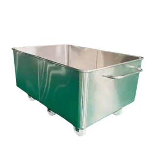 Meat Hopper Buggy Stainless Steel Meat Trolley