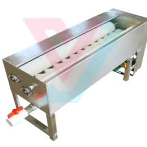 The Fully Automatic Electric Egg Washing Machine Is Used in the Egg Processing Production Line