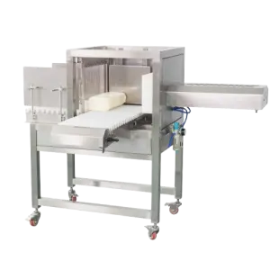 Pneumatic Cheese Dices Slices Cutting Chopper Air Compressor Cheese Stripping Slicing Machine