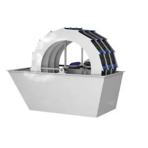 Portable Mobile Sand Washing Plant Quartz Silica Sand Washer with Pump Screening Washed Sand Machine