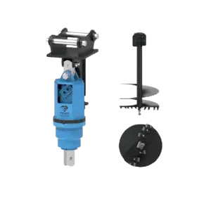 YA8000 Maximum Drilling Depth up to 12 Meters Spiral Type Affarestation Earth Drill for Excavator