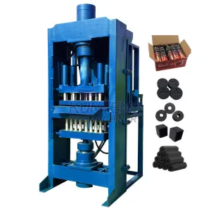 Ecological Industrial Barbecue Charcoal Machine Rod Stick Brick Pressed Coal Briquette Making Machine Automatic