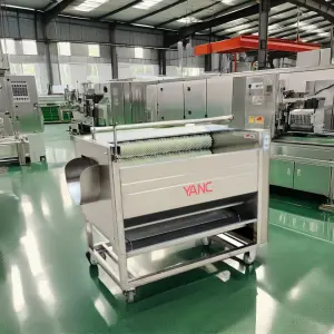 Automatic Vegetable Peeling Machine Photo Carrot Ginger Cleaning and Peeling Machine