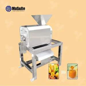 Stainless Steel Automatic Red Bayberry Fruit Seed Remover Beater Fruit Pulper Machine