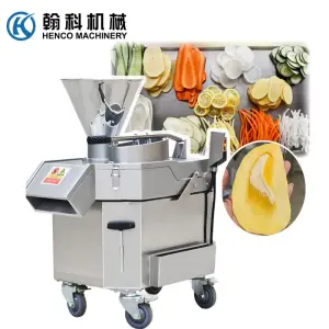 100-300kg/h Commercial Fruit Cucumber Carrot Potato Leek Electric Onion Vegetable Slicer Machine