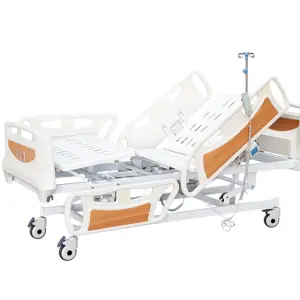 Luxury Adjustable Medical Patient Bed for Three Function Electric Hospital Ward Bed with Potty Hole