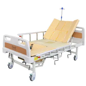 Multifunctional Hospital Bed with Urinal Hole Medical Home Nursing Care Bed Hair Washing Basin for Patient Care
