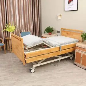 Multifunctional Home Electric Nursing Hospital Bed Care for Elderly with Wheelchair Access