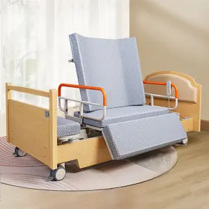 Back Rate Multi-Functional 90°-Rotating Electric Adjustable Wooden Hospital Bed 3 Year for Home Nursing Hospital Use