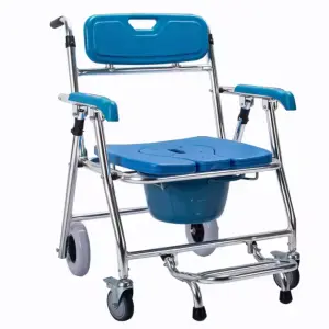 Medical Toilet Chair for Disabled Equipment Commode Bath Chair Bathroom Rehabilitation Device Safety Equipment