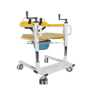 Medical Transfer Lift Commode Toilet Bath Chair for Bathroom Safety Equipment