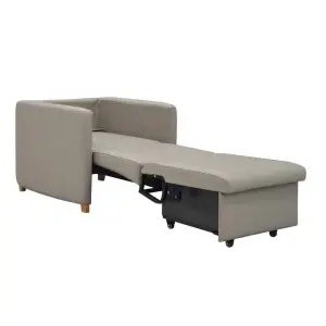 High Back Leather Sofa Chair Sleeping Chair for Care Givers at Hospital and Nursing Centers