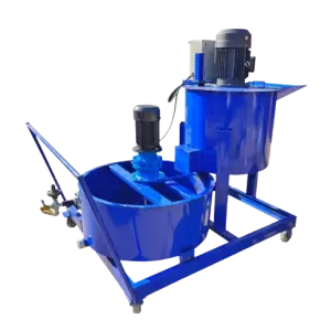 Mixer and Agitator Combo Paired with Precision Grout Pump for Building/bridge/tunnel Construction