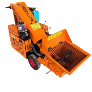 Small Concrete Pump for Confined Spaces 20m Vertical Conveying Distance Engine As Core Component for Walls/Columns