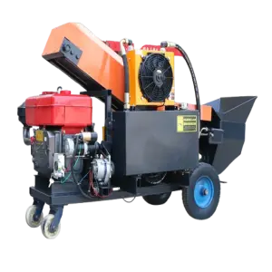 Diesel Mini Concrete Pump for Aggregate Size 30Mm Post Tension Grout Mortar Cement Pump